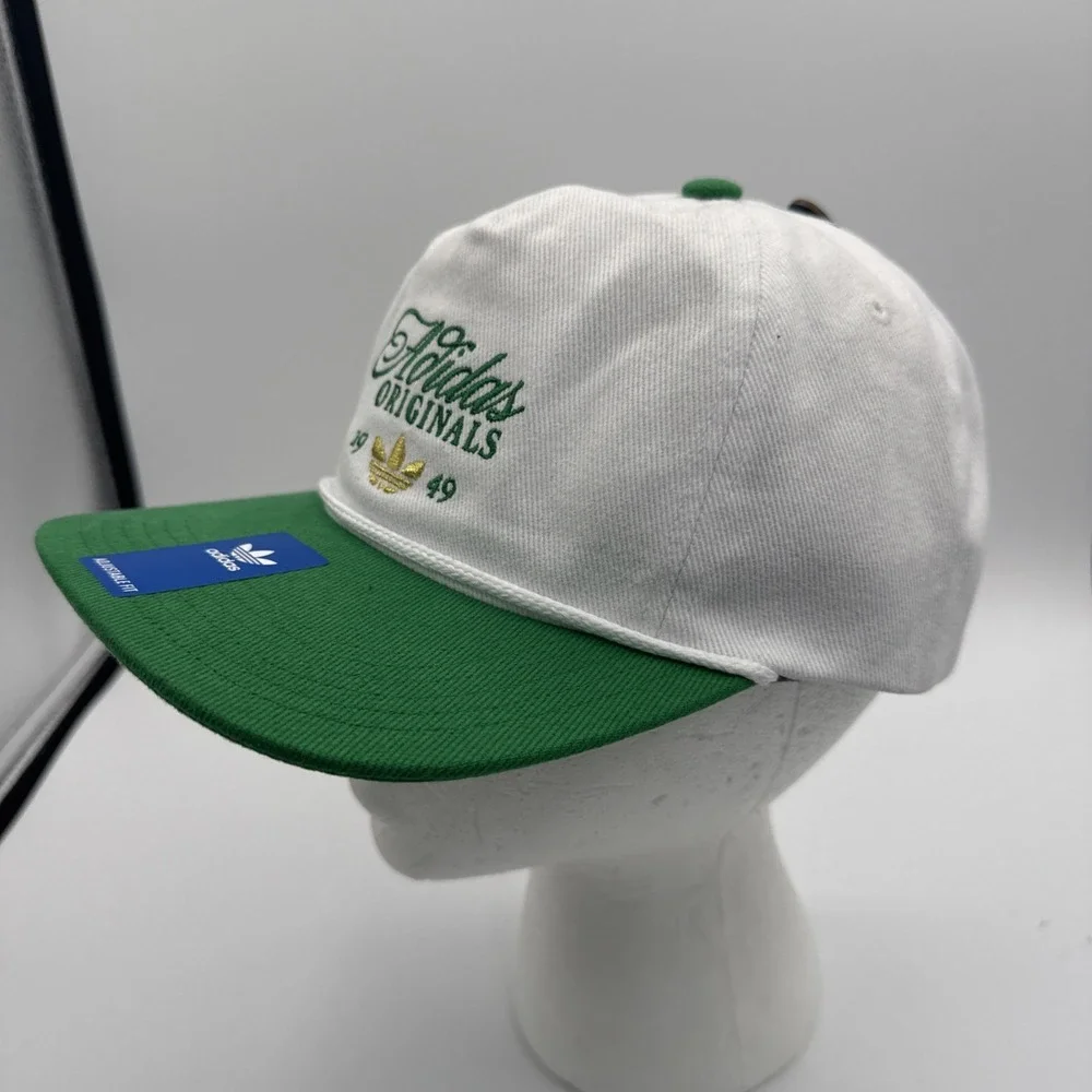 Adidas Masterpiece Originals 1949‎ Unstructured Strapback Hat White Green NWT